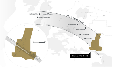 Trillium Gold Acquiring 80% Interest in Gold Centre Property in the Heart of the Red Lake Mining Camp