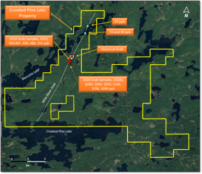 Frontline announces 2020 Work Program Overview at its X656 Shear Zone at its Crooked Pine Lake Property
