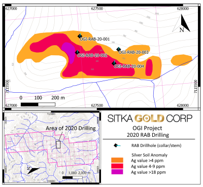 Sitka Intersects 3 Metres of 5,430 ppm Zinc and 3 Metres of 11.6 g/t Silver at its Ogi Property In Yukon