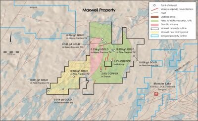 Gitennes Adds Strategic Claims to Cover Gold in Tills and Structures at Maxwell Property, Chapais-Chibougamau Area, Quebec