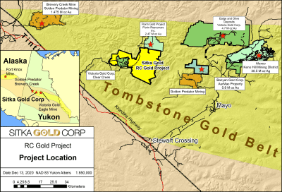 Sitka Secures Drill Contractor for up to 10,000 Metres of Drilling at RC Gold in Yukon