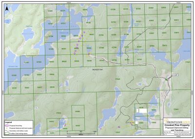 Frontline Receives Exploration Permit for Crooked Pine Lake Property