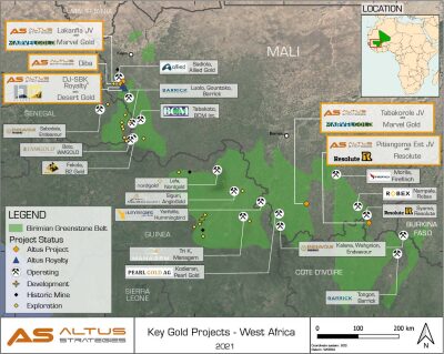 Altus Intersects 8.5 g/t Au over 24m at Diba Gold Project, Western Mali