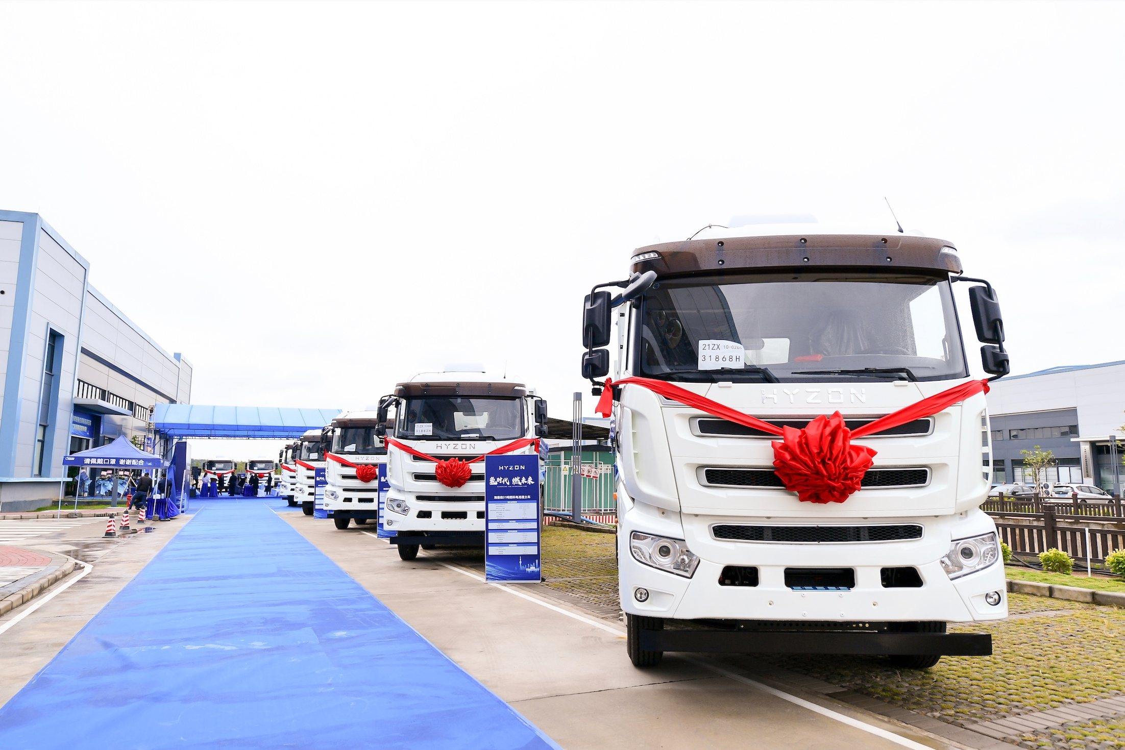 Hyzon Motors delivers eight dump trucks to trial customers in Foshan Municipality