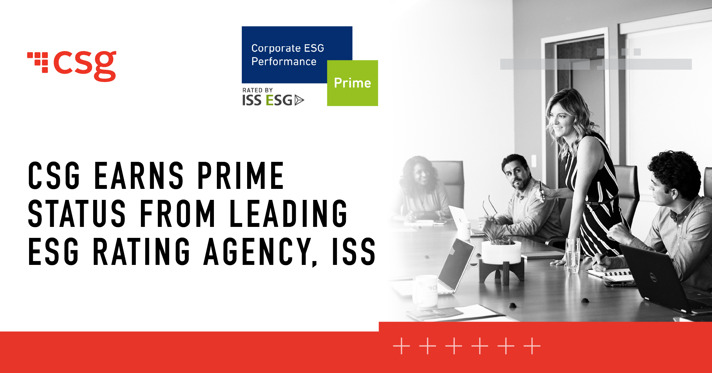CSG Receives First “Prime” ISS ESG Corporate Rating in Company History