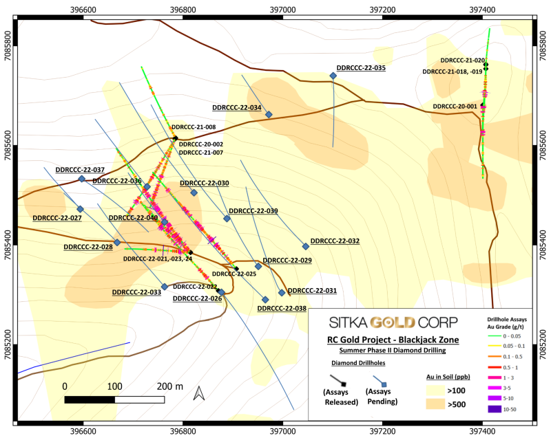 Sitka Completes Phase II, Summer Diamond Drilling Program at its RC Gold Project, Yukon