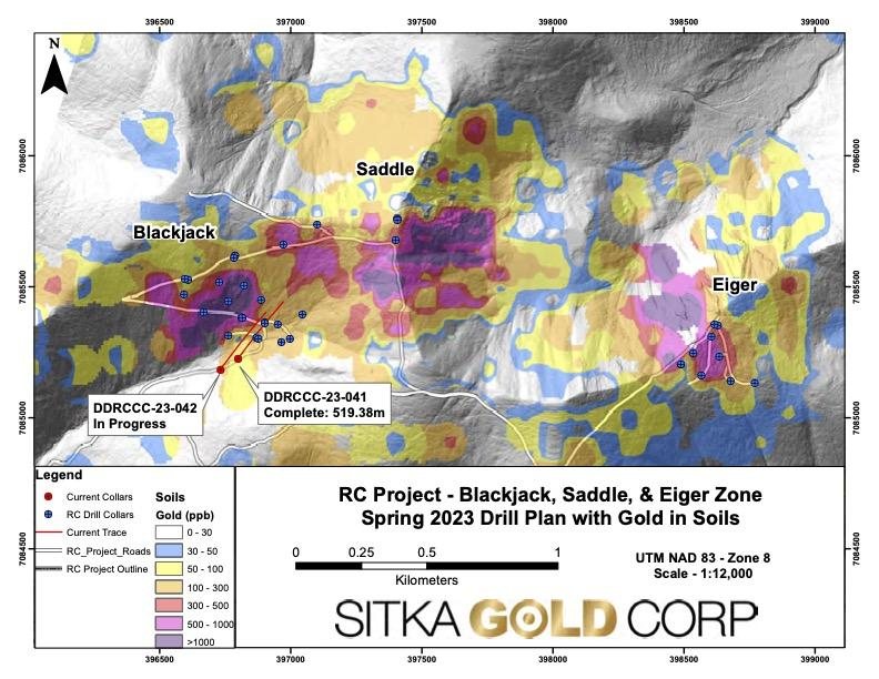 Sitka Intersects Visible Gold in Step Out Diamond Drilling at RC Gold, Yukon