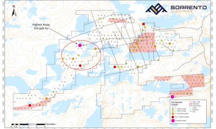 Sorrento Resources Results from Geochemical Sampling on the Wing Pond Property