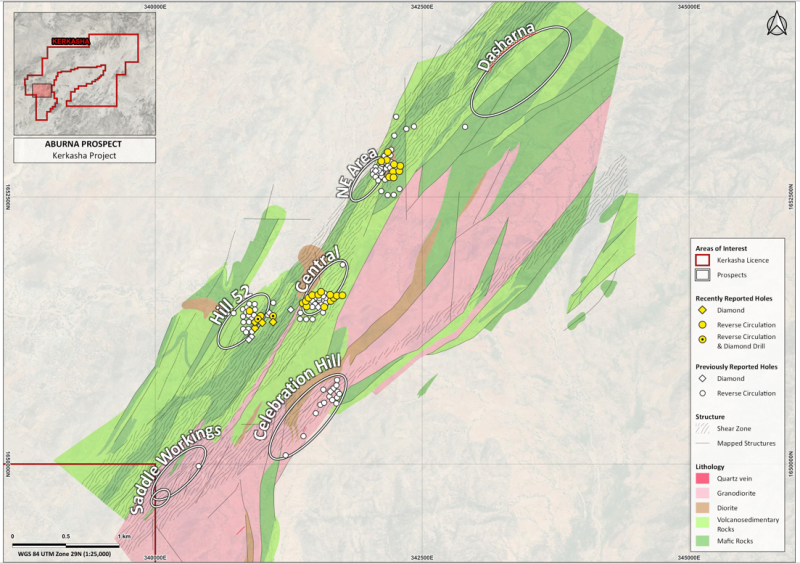 Alpha Exploration Announces 18 m @ 15.33 g/t Gold & 49m @ 2.75 g/t Gold from Hill 52, Aburna