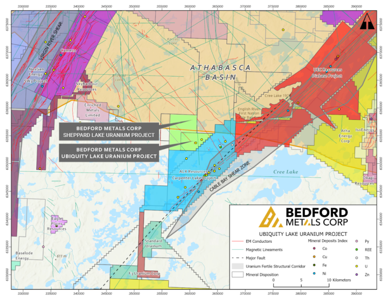 Bedford Metals Announces Winter Exploration Plans for Ubiquity Lake Uranium Project